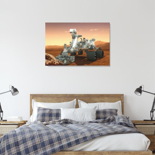 Mars Science Laboratory Curiosity Rover. 4 Canvas Afdruk (Insitu (Slaapkamer))