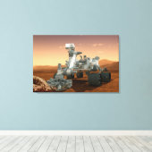 Mars Science Laboratory Curiosity Rover. 4 Canvas Afdruk (Insitu (Houten vloer))