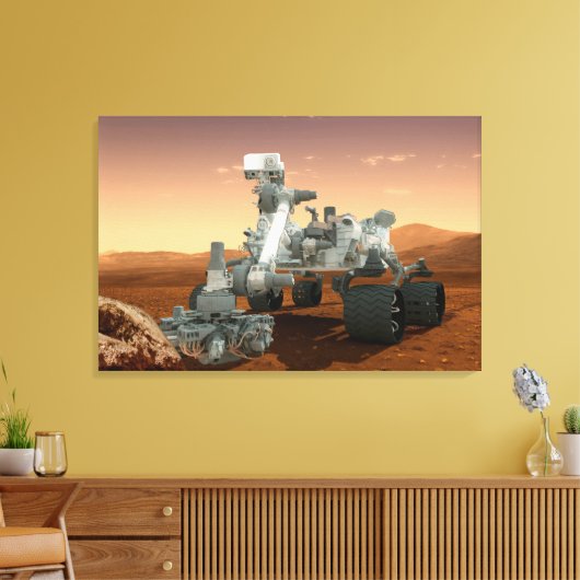 Mars Science Laboratory Curiosity Rover. 4 Canvas Afdruk (Insitu (Woonkamer))