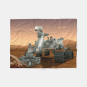 Mars Science Laboratory Curiosity Rover. 4 Fleece Deken (Voorkant (Horizontaal))