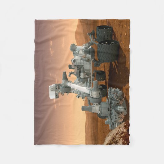 Mars Science Laboratory Curiosity Rover. 4 Fleece Deken (Voorkant)