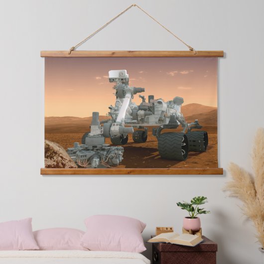 Mars Science Laboratory Curiosity Rover. 4 Hangend Wandkleed (Slaapkamer)