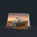 Mars Science Laboratory Curiosity Rover. 4 Kaart<br><div class="desc">Cadeau Artistiek concept van Mars Science Laboratory Curiosity rover, een mobiele robot voor het onderzoeken van Mars' vermogen om microbieel leven op peil te houden. In dit afbeelding onderzoekt de rover een rots op Mars met een set gereedschappen aan het uiteinde van de arm van de rover, die ongeveer 7...</div>