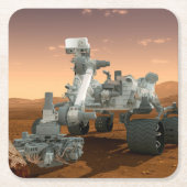 Mars Science Laboratory Curiosity Rover. 4 Kartonnen Onderzetters (Voorkant)