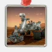 Mars Science Laboratory Curiosity Rover. 4 Metalen Ornament (Voorkant)