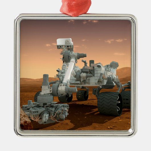 Mars Science Laboratory Curiosity Rover. 4 Metalen Ornament (Voorkant)
