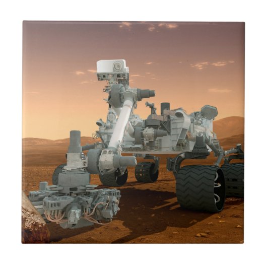 Mars Science Laboratory Curiosity Rover. 4 Tegeltje (Voorkant)