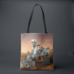 Mars Science Laboratory Curiosity Rover. 4 Tote Bag<br><div class="desc">Cadeau Artistiek concept van Mars Science Laboratory Curiosity rover, een mobiele robot voor het onderzoeken van Mars' vermogen om microbieel leven op peil te houden. In dit afbeelding onderzoekt de rover een rots op Mars met een set gereedschappen aan het uiteinde van de arm van de rover, die ongeveer 7...</div>