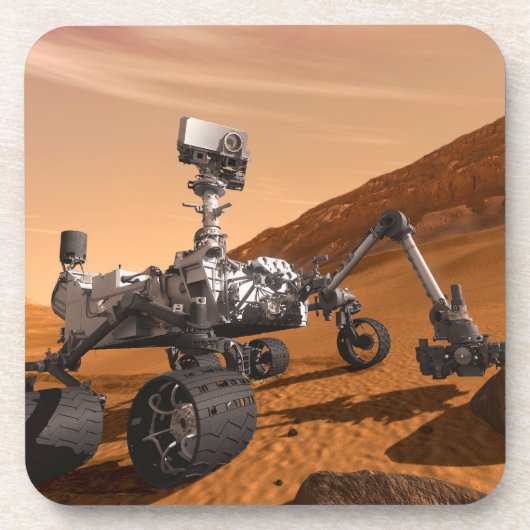 Mars Science Laboratory Curiosity Rover. Bier Onderzetter (Voorkant)