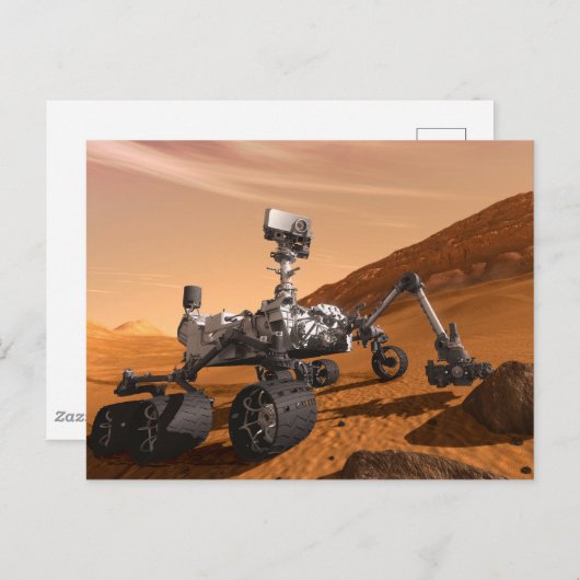 Mars Science Laboratory Curiosity Rover. Briefkaart (Voorkant / Achterkant)