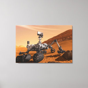 Mars Science Laboratory Curiosity Rover. Canvas Afdruk