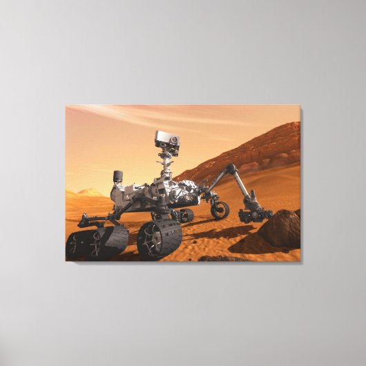 Mars Science Laboratory Curiosity Rover. Canvas Afdruk (Voorkant)