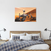 Mars Science Laboratory Curiosity Rover. Canvas Afdruk (Insitu (Slaapkamer))