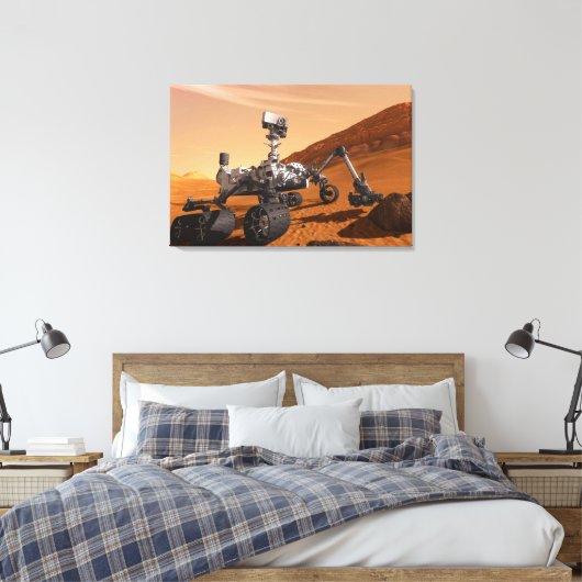 Mars Science Laboratory Curiosity Rover. Canvas Afdruk (Insitu (Slaapkamer))