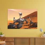 Mars Science Laboratory Curiosity Rover. Canvas Afdruk (Insitu (Woonkamer))