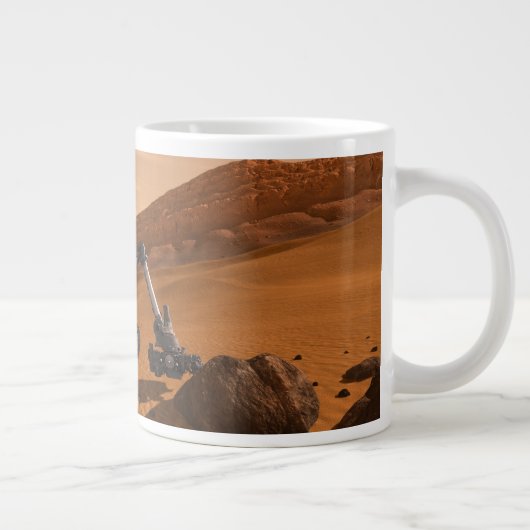 Mars Science Laboratory Curiosity Rover. Grote Koffiekop (Rechts)