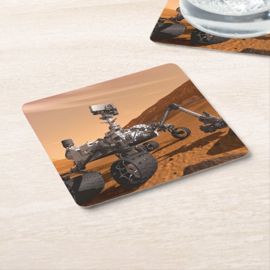 Mars Science Laboratory Curiosity Rover. Kartonnen Onderzetters (Schuin)