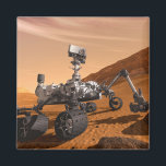 Mars Science Laboratory Curiosity Rover. Magneet<br><div class="desc">Het concept van Mars Science Laboratory Curiosity rover is een mobiele robot die het cadeau van Mars onderzoekt. In dit afbeelding onderzoekt de rover een rots op Mars met een set gereedschappen aan het uiteinde van de arm van de rover, die ongeveer 7 voet uitstrekt. Twee instrumenten op de arm...</div>