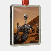Mars Science Laboratory Curiosity Rover. Metalen Ornament (Rechts)