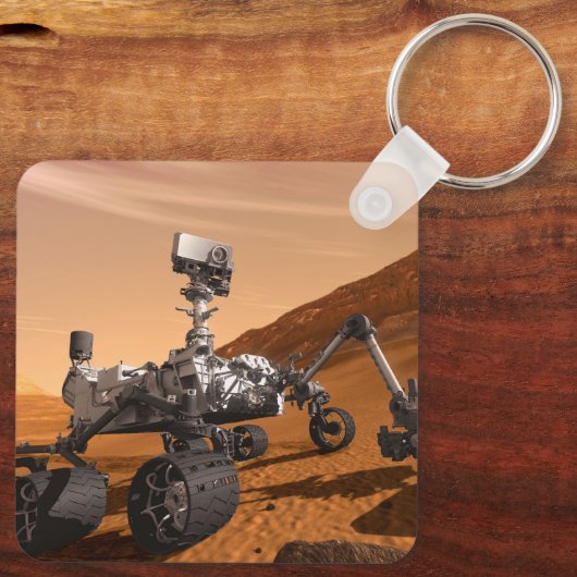 Mars Science Laboratory Curiosity Rover. Sleutelhanger (Achterkant)