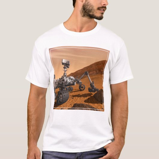 Mars Science Laboratory Curiosity Rover. T-shirt (Voorkant)