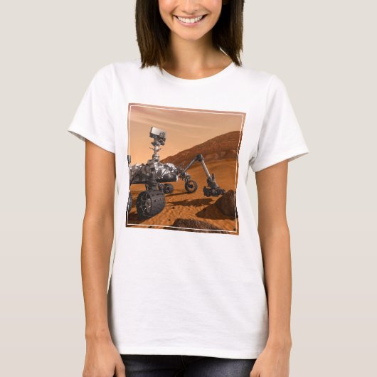 Mars Science Laboratory Curiosity Rover. T-shirt (Voorkant)