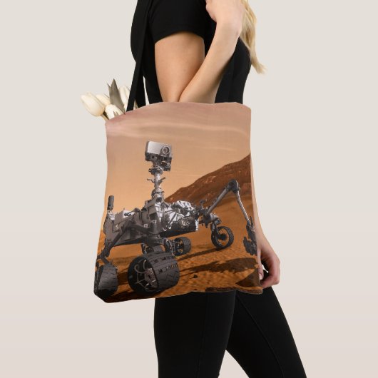 Mars Science Laboratory Curiosity Rover. Tote Bag (Dichtbij)