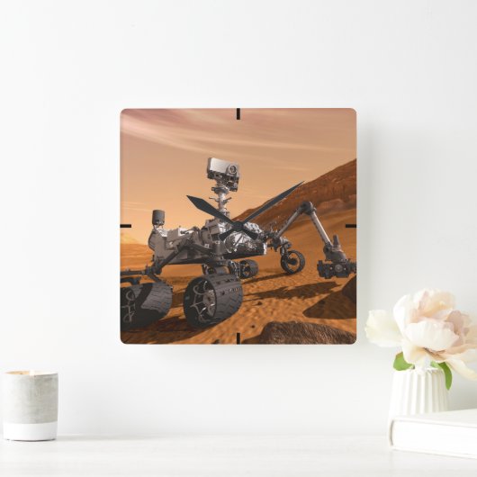 Mars Science Laboratory Curiosity Rover. Vierkante Klok (Huis)