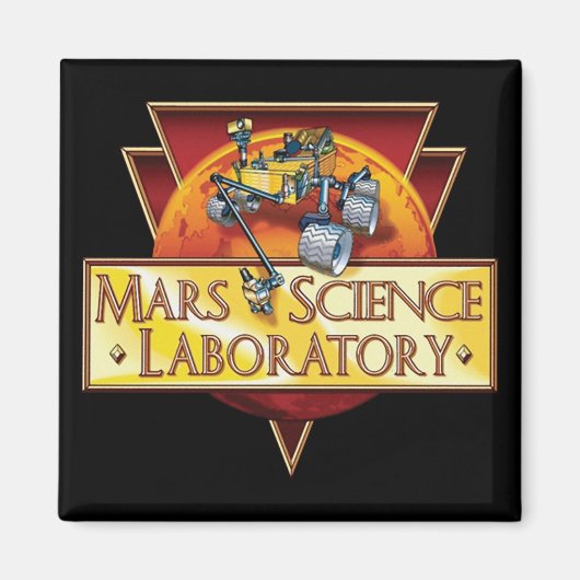 Mars Science Laboratory Missie Logo Magneet (Voorkant)
