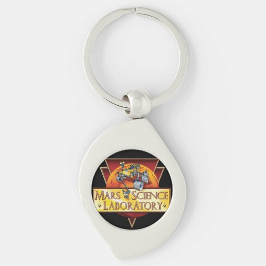Mars Science Laboratory Missie Logo Sleutelhanger (Voorkant)