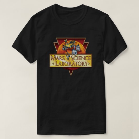 Mars Science Laboratory Missie Logo T-shirt (Design voorkant)