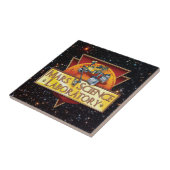 Mars Science Laboratory Missie Logo Tegeltje (Zijkant)