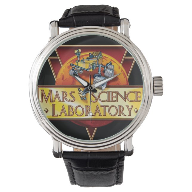 Mars Science Laboratory Mission Logo Horloge (Voorkant)