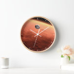 Mars Science Laboratory nadert Mars.<br><div class="desc">Artistiek concept van Mars Science Laboratory ruimtesonde nadert Mars. De Curiosity rover is veilig verstopt in de aeroshell van het ruimtevaartuig.</div>