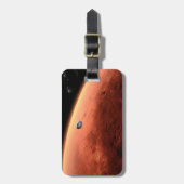 Mars Science Laboratory nadert Mars. Bagagelabel (Voorkant verticaal)