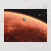 Mars Science Laboratory nadert Mars. Briefkaart (Voorkant)