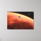 Mars Science Laboratory nadert Mars. Canvas Afdruk (Voorkant)