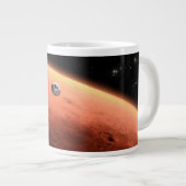 Mars Science Laboratory nadert Mars. Grote Koffiekop (Voorkant rechts)