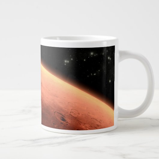Mars Science Laboratory nadert Mars. Grote Koffiekop (Rechts)