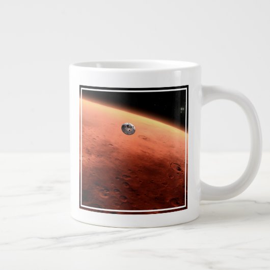 Mars Science Laboratory nadert Mars. Grote Koffiekop (Rechts)