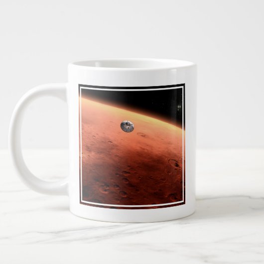 Mars Science Laboratory nadert Mars. Grote Koffiekop (Links)