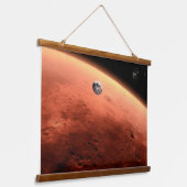 Mars Science Laboratory nadert Mars. Hangend Wandkleed (Gebogen)