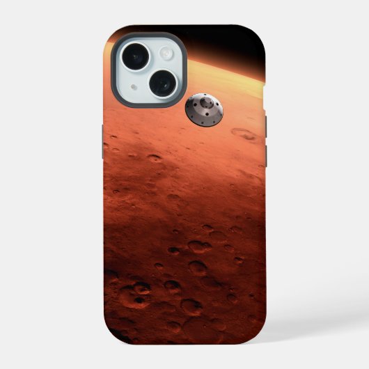 Mars Science Laboratory nadert Mars. iPhone 15 Case (Achterkant)