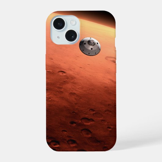 Mars Science Laboratory nadert Mars. iPhone 15 Case (Achterkant)