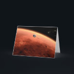 Mars Science Laboratory nadert Mars. Kaart<br><div class="desc">Artistiek concept van Mars Science Laboratory ruimtesonde nadert Mars. De Curiosity rover is veilig verstopt in de aeroshell van het ruimtevaartuig.</div>