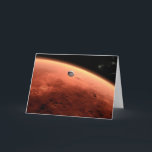 Mars Science Laboratory nadert Mars. Kaart<br><div class="desc">Artistiek concept van Mars Science Laboratory ruimtesonde nadert Mars. De Curiosity rover is veilig verstopt in de aeroshell van het ruimtevaartuig.</div>