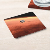 Mars Science Laboratory nadert Mars. Kartonnen Onderzetters (Schuin)