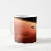 Mars Science Laboratory nadert Mars. Koffiemok (Voorkant links)