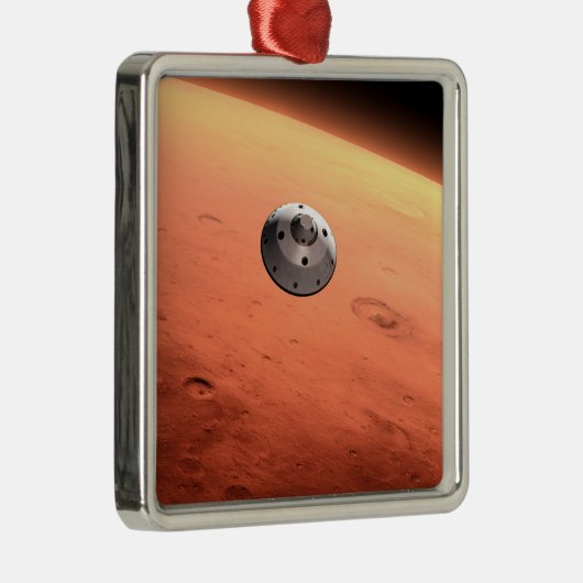 Mars Science Laboratory nadert Mars. Metalen Ornament (Rechts)