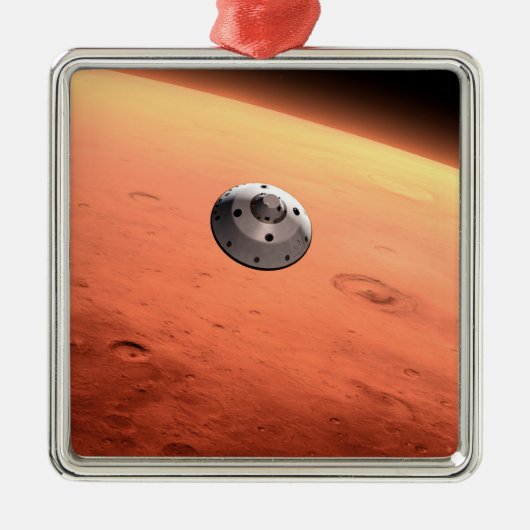 Mars Science Laboratory nadert Mars. Metalen Ornament (Voorkant)